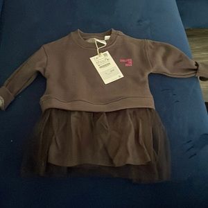 Zara girls tunic sweatshirt top, size 9-12 months